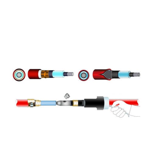 Kit de jonction isolé - ECOLD GLS AR series - Elcon Megarad Spa - pour câbles à isolation polymère / moyenne tension