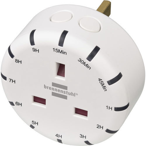 Temporisateur électronique - 1506133 - BRENNENSTUHL - de protection / enfichable / d'affichage