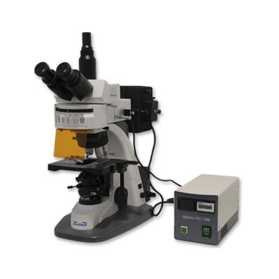 Microscope optique - HBF001 - Auxilab - pour analyse / trinoculaire / à fluorescence