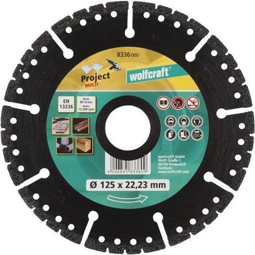 Disque à tronçonner pour pierre - 8336000 - WOLCRAFT - pour le béton / pour céramique / pour carrelage