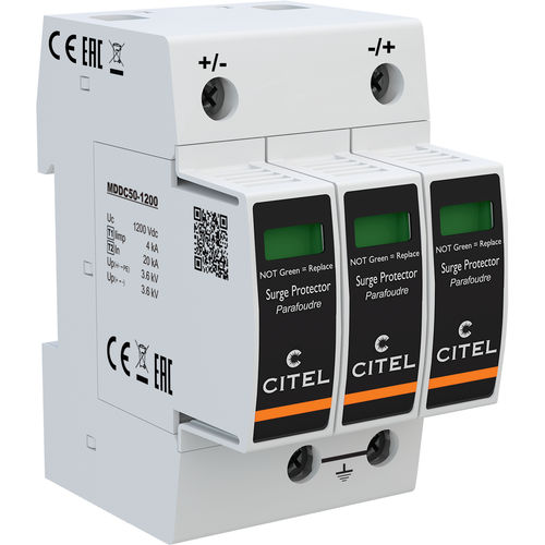 Boitier parafoudre de type 2 - DDC50-21Y series - CITEL - contre les surtensions / haute énergie / pour alimentation continue