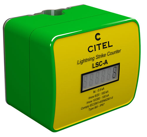 Compteur de coups de foudre numérique - 0.5 - 100 kA |LSC-A - CITEL - électronique