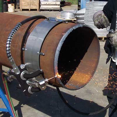 Machine à tronçonner et à chanfreiner orbitale - Mathey Dearman - portable / à bande