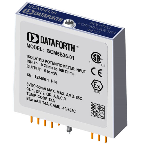 Module d'entrée pour potentiomètre - SCM5B36-01 - Dataforth Corporation