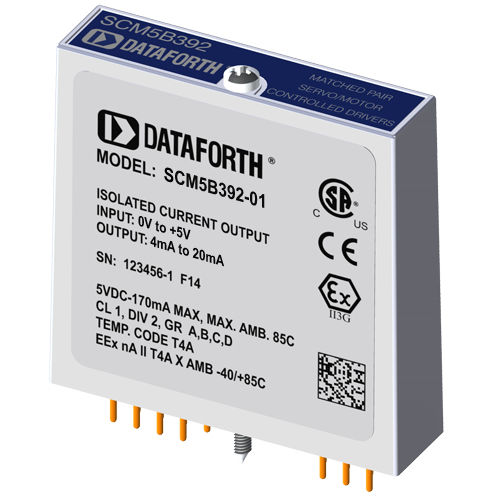 Module mixte pour servomoteur - SCM5B392-01 - Dataforth Corporation - analogique / de courant / de tension