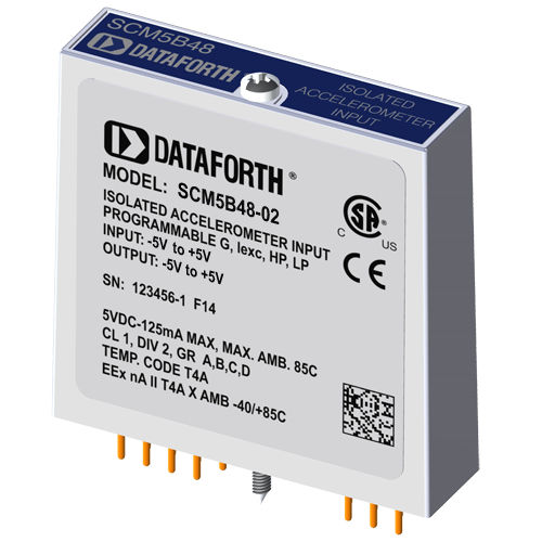 Module de traitement de signal d'entrée - SCM5B48-02 - Dataforth Corporation - pour accéléromètre