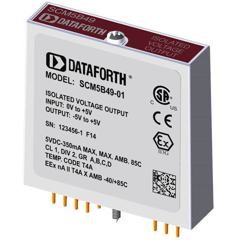Module de sortie de tension - SCM5B49-01 - Dataforth Corporation - analogique / pour montage sur plaque de circuit imprimé