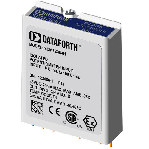 Module d'entrée pour potentiomètre - SCM7B36-01 - Dataforth Corporation - isolé