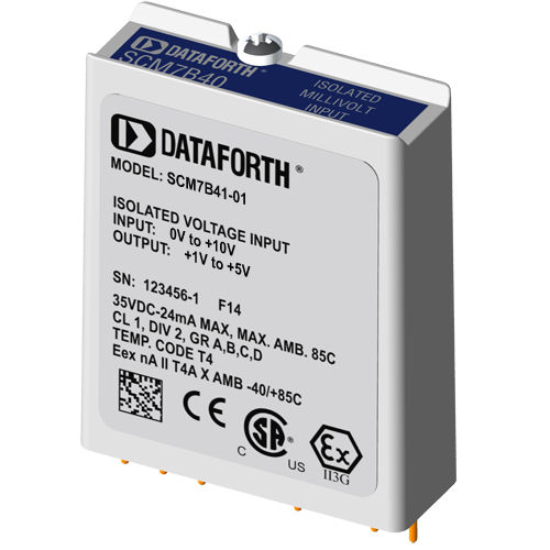 Module d'entrée analogique - SCM7B41-01 - Dataforth Corporation - de tension / isolé / à large bande