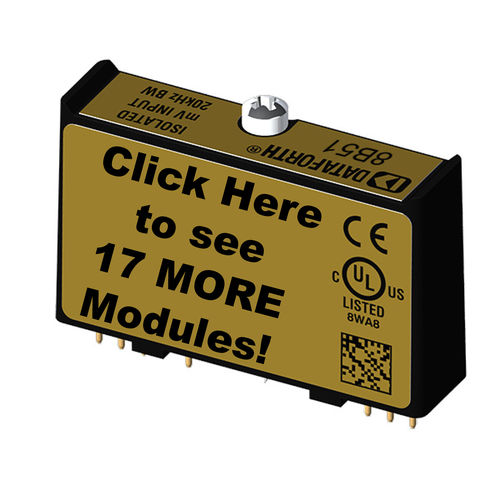 Module d'entrée analogique - 8B30/8B31-xx Series - Dataforth Corporation - de tension / à bande étroite