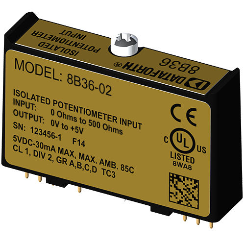 Module de traitement de signal d'entrée - 8B36-02 - Dataforth Corporation - pour potentiomètre