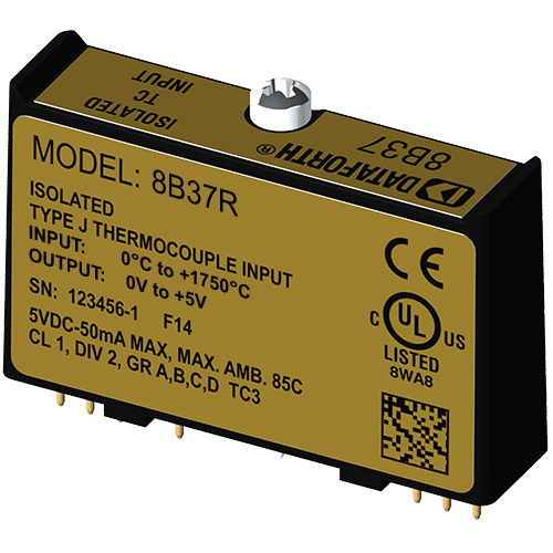 Module de traitement de signal d'entrée - 8B37R - Dataforth Corporation - pour thermocouple / miniature