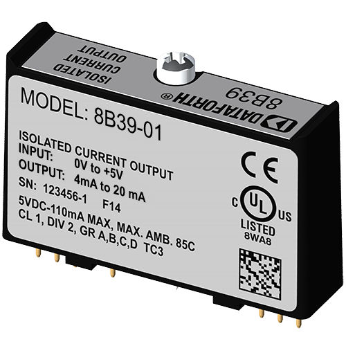 Module de traitement de signal de sortie - 8B39-01 - Dataforth Corporation - de courant