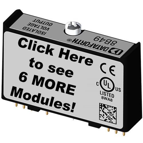 Module de traitement de signal de sortie - 8B49-xx Series - Dataforth Corporation - de tension
