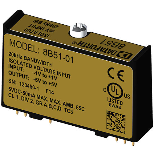 Module de traitement de signal d'entrée - 8B51-01 - Dataforth Corporation - de tension / à large bande