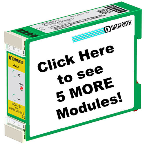 Module de traitement de signal entrées analogiques - DSCA32-xx Series - Dataforth Corporation - de courant / isolé / sur rail DIN