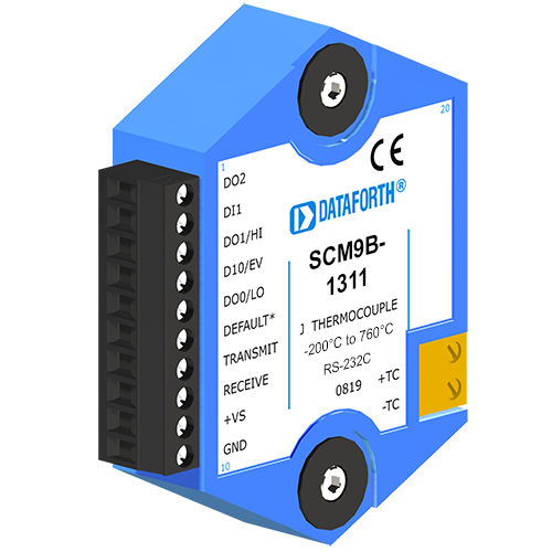 Module de traitement de signal capteur à PC - SCM9B-1311 - Dataforth Corporation - entrées analogiques / pour thermocouple