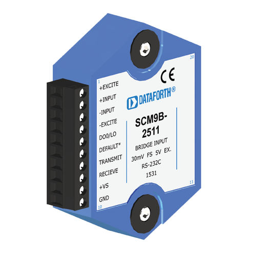 Module de traitement de signal d'entrée - SCM9B-2511 - Dataforth Corporation - pour jauge de contrainte / capteur à PC / intelligent