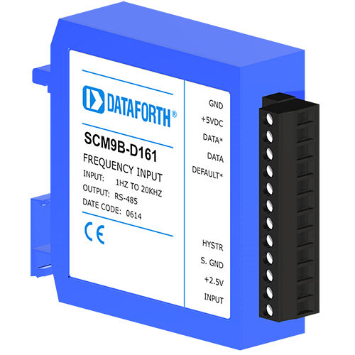 Module de traitement de signal sur rail DIN - SCM9B-D161 - Dataforth Corporation - d'entrée / de fréquence / capteur à PC