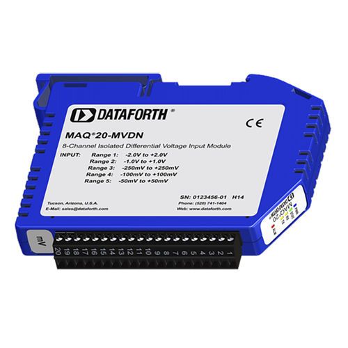 Module de traitement de signal entrées analogiques - MAQ20-MVDN - Dataforth Corporation - de tension / sur rail DIN / en mV
