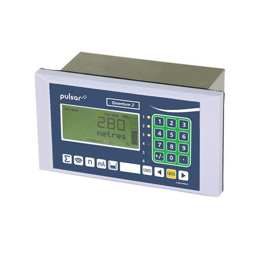 Contrôleur de station de pompage avec alarme intégrée - Quantum 2 - Pulsar Measurement - pour la gestion de pompes / avec réinitialisation de pompe automatique / à ultrasons