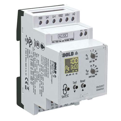 Contrôleur d'isolement pour réseau AC - VARIMETER IMD | RN 5897/010 - DOLD - DC / AC/DC / sur rail DIN