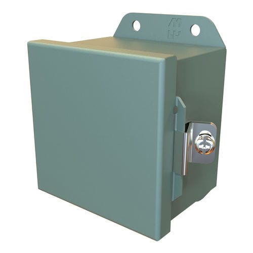Boîtier pour montage sur panneau - HJ H Series - Hammond - rectangulaire / en acier inox / en acier