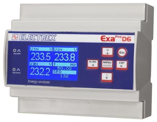 Analyseur pour réseau électrique - PFAE6-1B1Z2-EMF EXA PRO D6 5A CLAMP - ELECTREX - de réseau AC / pour réseaux électriques triphasés / industriel
