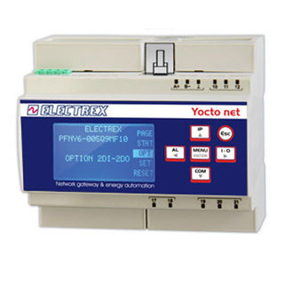 Pont ethernet à montage sur rail DIN - PFNY6-005D9-150 YOCTO NET D6 WEB LOG 40 - ELECTREX - industriel