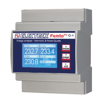 Analyseur pour réseau électrique - PFA64-10102-E00 FEMTO PRO D4 5A CLAMP - ELECTREX - de réseau AC / de puissance / de tension