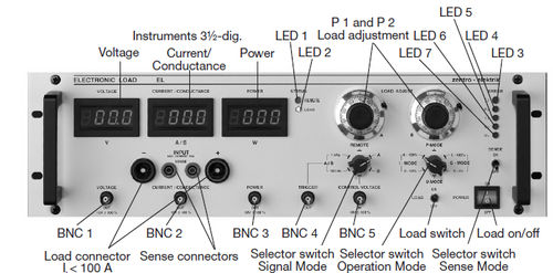 Charge électronique DC - 0.5 - 1 kW, 2.5 - 800 V | EL500, EL1000 series - Zentro-Elektrik - programmable