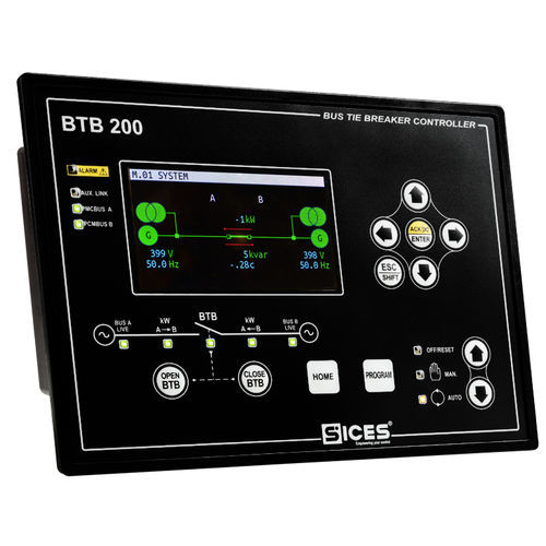 Contrôleur de groupe électrogène automatique - BTB 200 - S.I.C.E.S. - parallèle / manuel / avec gestion multi traverse