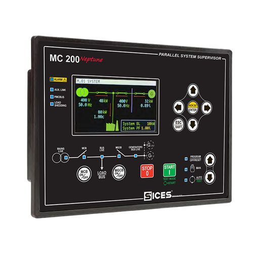 Contrôleur de groupe électrogène parallèle - MC 200 Neptune - S.I.C.E.S. - DNV / pour applications marines