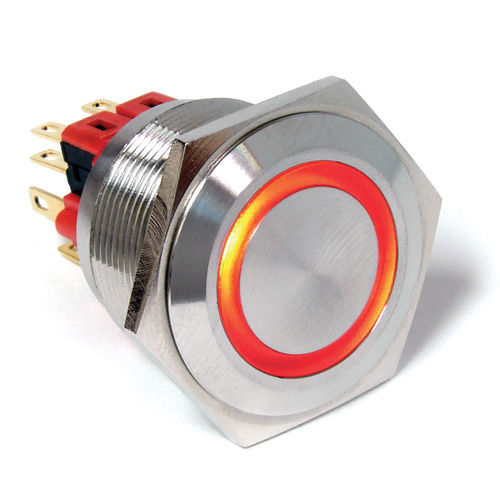 Bouton poussoir tactile - PV8 series - E-SWITCH - antivandalisme / étanche / IP65