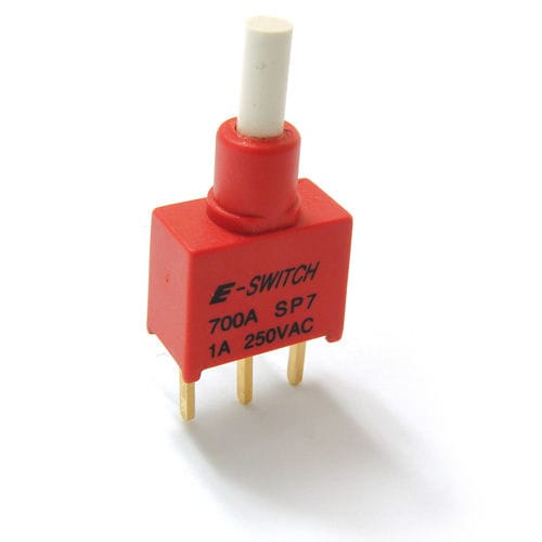 Bouton poussoir étanche - 700A series - E-SWITCH - IP67 / PCB / action momentanée