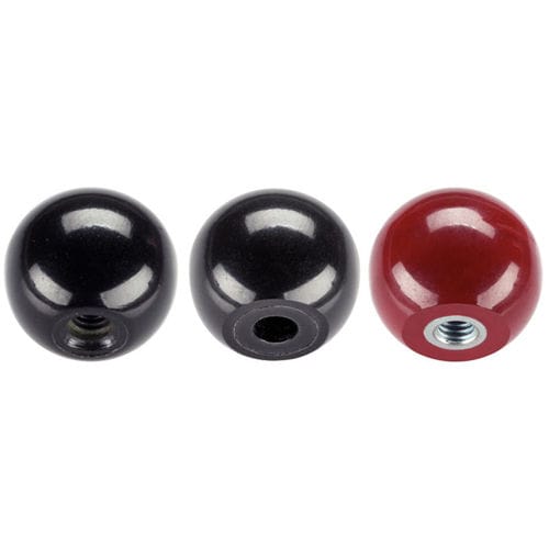 Bouton boule - EH 24560. series - HALDER France - fileté / en plastique / de laiton