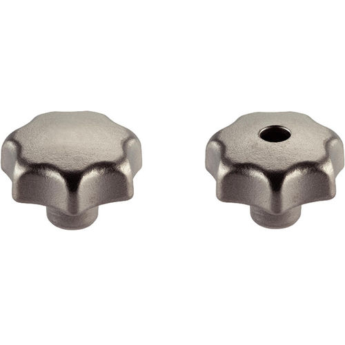 Bouton en étoile - EH 24661. series - HALDER France - fileté / en acier inoxydable