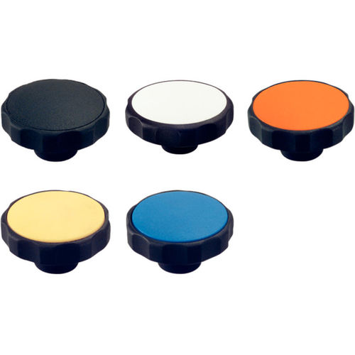 Bouton fileté - EH 24750. series - HALDER France - croisillon / en plastique