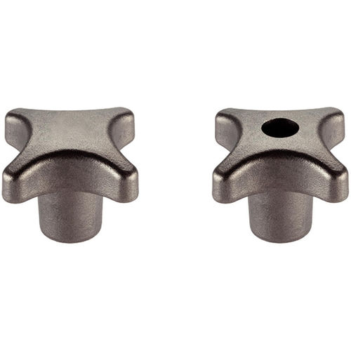 Bouton croisillon - EH 24631. series - HALDER France - fileté / en acier inox