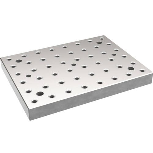 Plaque de bridage modulaire - EH 1501.300 - EH 1501.500 series - HALDER France - en fonte / rectangulaire