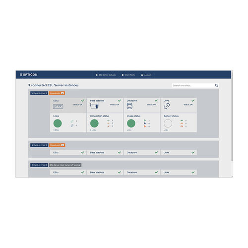 Logiciel d'interface - ESL  - OPTICON - de programmation d’applications / de commande / de base de données ODBC
