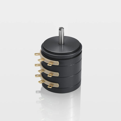 Capteur de position rotatif - P-2500 series - Novotechnik - à potentiomètre à plastique conducteur / IP40 / haute précision