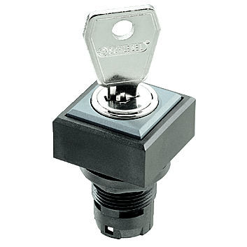 Interrupteur à clé - QUARTRON® QXSSA12E - Georg Schlegel GmbH & Co. KG - IP65 / à visser / monté sur panneaux