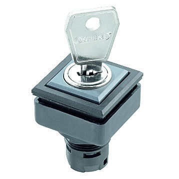 Commutateur à clé - QUARTRON-JUWEL® QXJSSA12E - Georg Schlegel GmbH & Co. KG - IP65 / monté sur panneaux / non lumineux