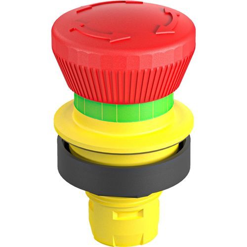 Bouton poussoir à ressort - RONTRON-R-JUWEL RRJUV - Georg Schlegel GmbH & Co. KG - d'arrêt d'urgence / IP67 / IP69K