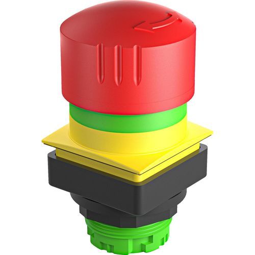 Bouton poussoir à ressort - QUARTEX®-R-JUWEL QRJUV - Georg Schlegel GmbH & Co. KG - d'arrêt d'urgence / IP65 / mécanique