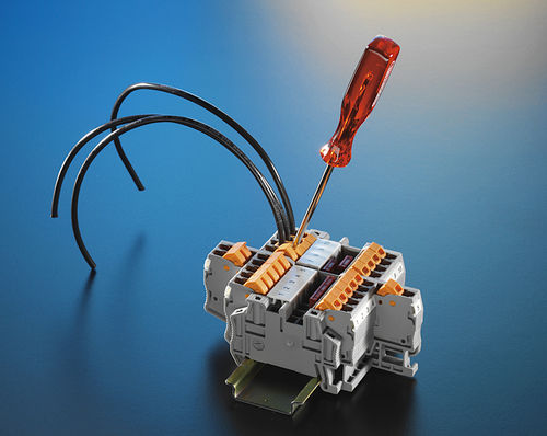 Bloc de jonction sur rail-DIN - Georg Schlegel GmbH & Co. KG - à connexion à vis