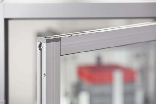 Système de portes battant - 0.0.649.51 - item industrial applications - en aluminium / pour l'intérieur / de sécurité