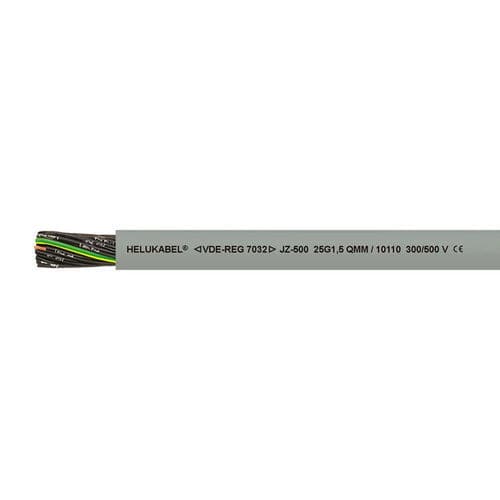 Câble électrique DIN - JZ-500 - HELUKABEL - à retardateur de flamme / résistant à l'huile / résistant à la torsion