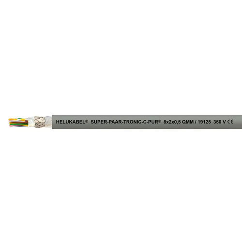 Câble électrique de données - SUPER-PAAR-TRONIC-C-PUR® - HELUKABEL - DIN / résistant à l'huile / résistant aux UV